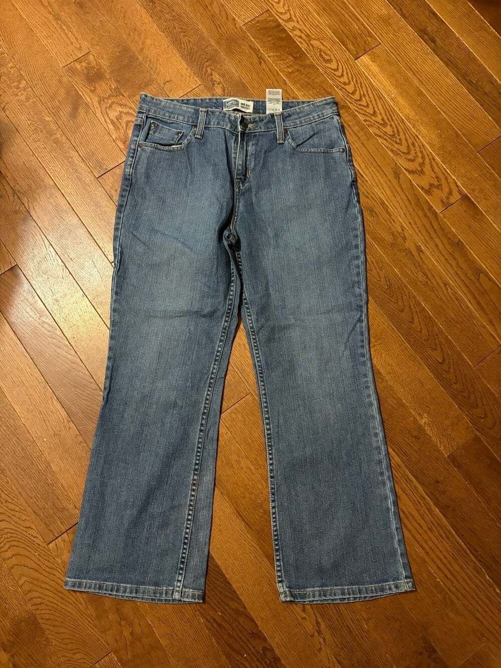Signature By Levi Strauss & Co. Mid Rise Bootcut Size 12 Short Blue Jeans